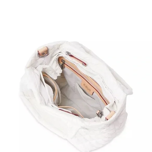 MZ Wallace Mini Metro Tote Deluxe- Pearl & Iridescent - Picture 2 of 8